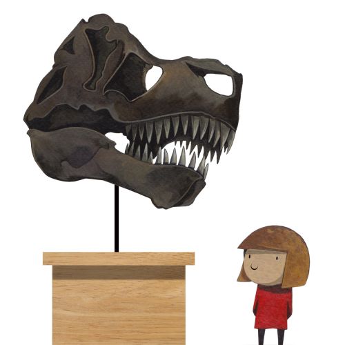 Dinosaur skull illustration by T. S Spooky Tooth