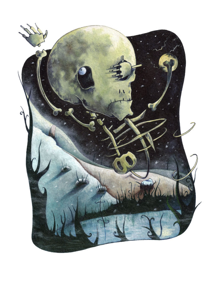 Graphic Skeleton illustration