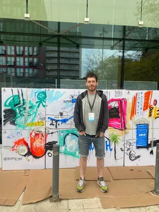 Live mural with Montana and OFFF Festival Barcelona by Tallon Live Event Drawing