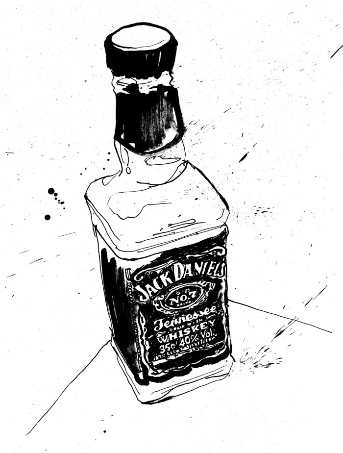 Ilustración de whisky Jack Daniels