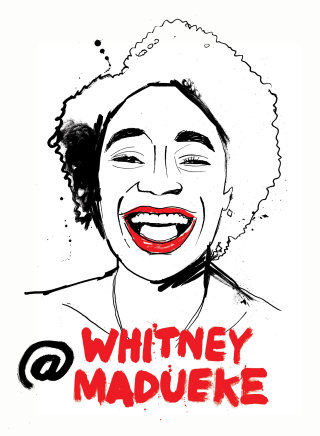 Digitally composed portrait of Whitney Madueke