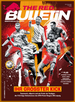 Arte da capa da edição alemã do Red Bulletin