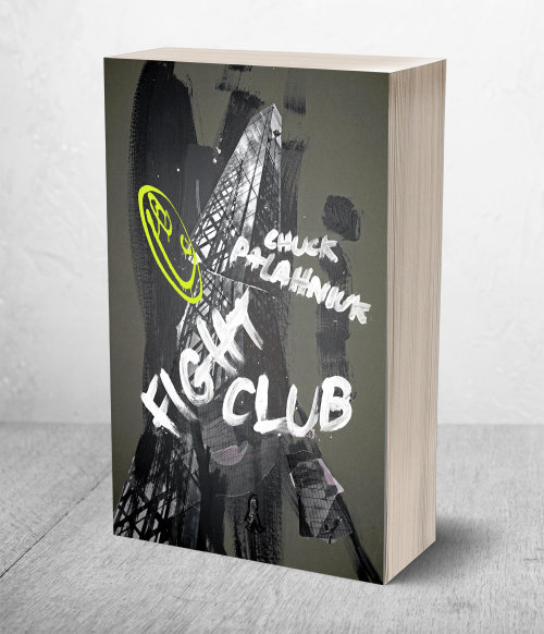 Chuck Palahniuk的搏击俱乐部书的封面插图