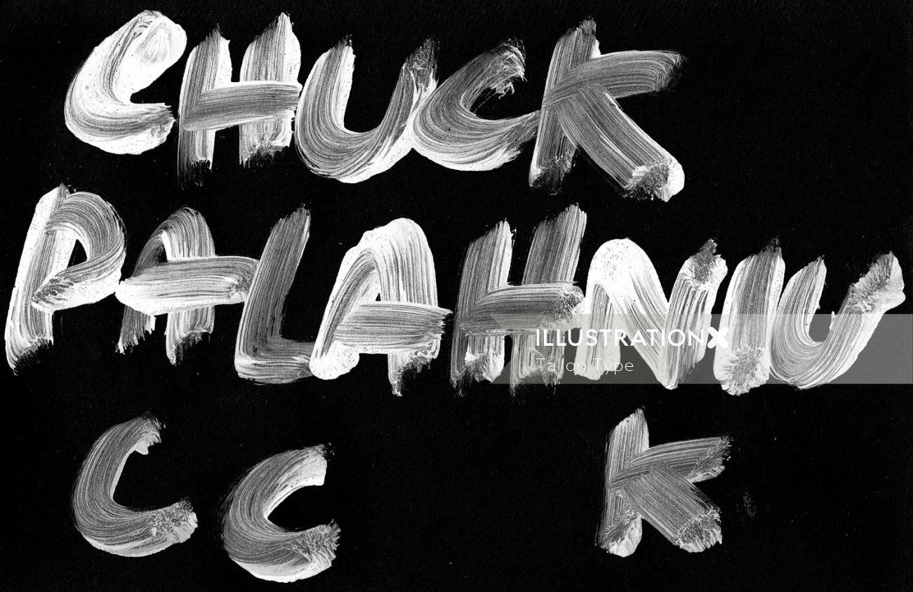 Lettering chuck palahniu
