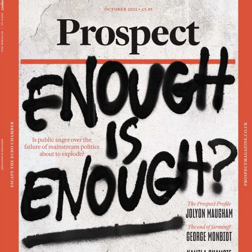 Prospect Magazine front cover by Tallon Type
