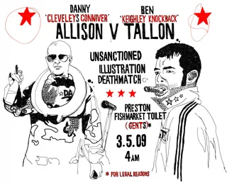 Wrestling poster for 'Illustration Deathmatch