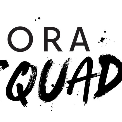Sephora Squad logo hand-painted lettering