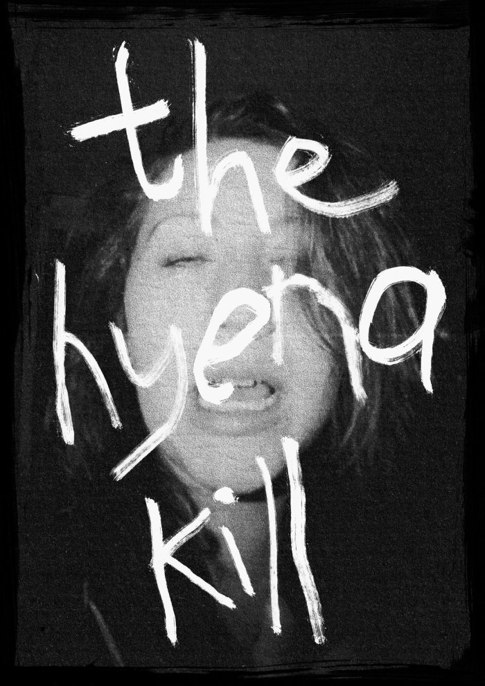 Design de camiseta da banda de hard rock The Hyena Kill