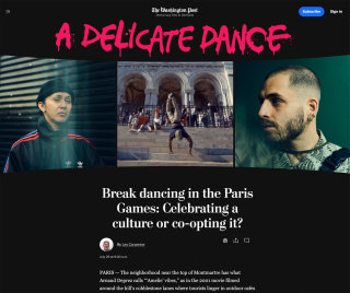 Article du Washington Post sur A Delicate Dancer
