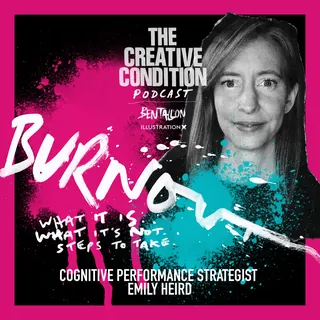 Hand lettering with photo of cognitive performance strategist Emily Heird