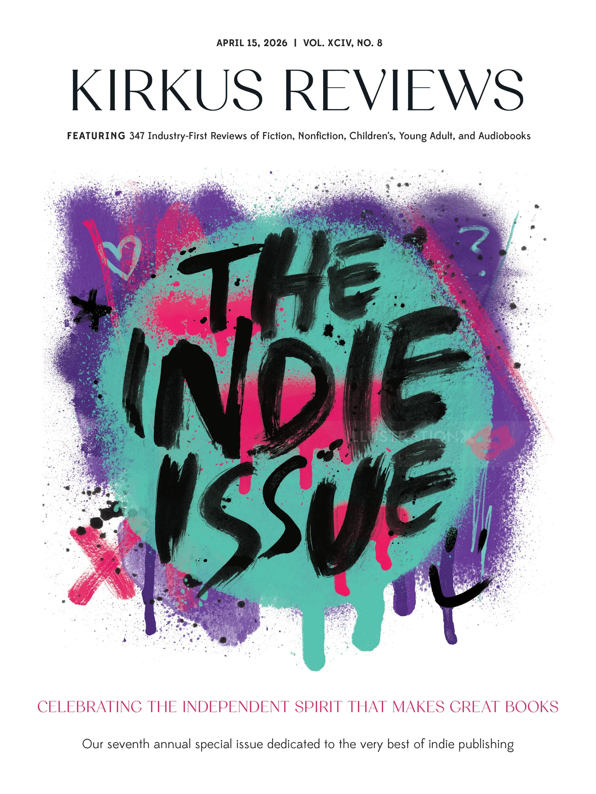 Kirkus Reviews Indie Issue cover art by Tallon Type