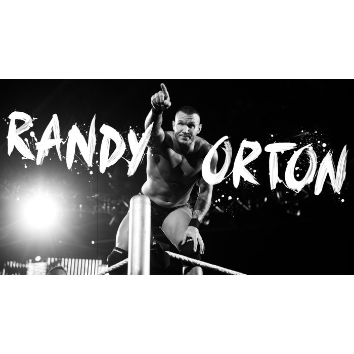 Design de cartaz para o campeão mundial dos pesos pesados da WWE, Randy Orton