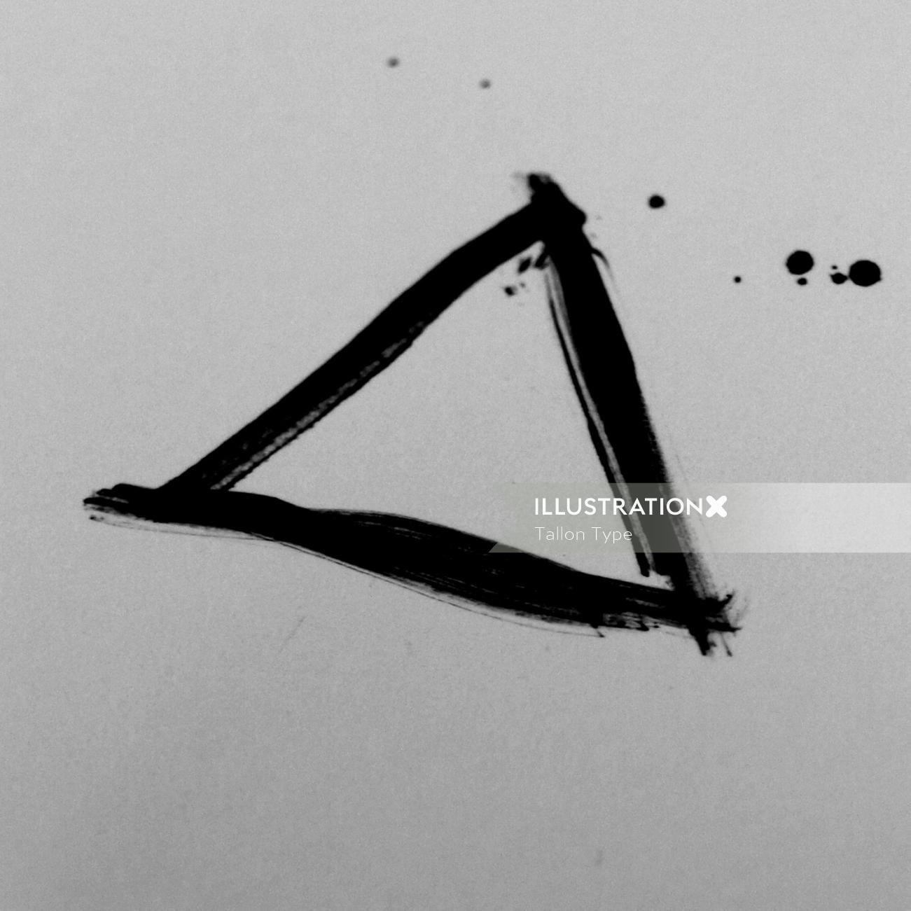 Graphic black triangle

