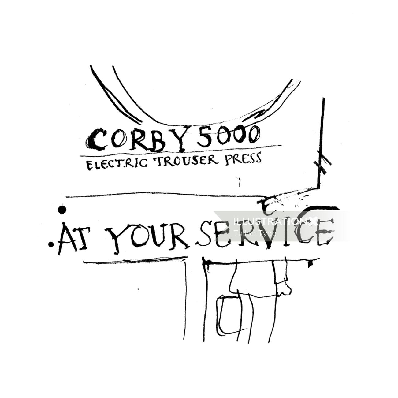 Lettrage Corby 500 à votre service