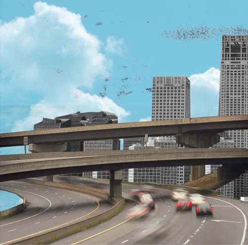 Animation of city traffic
