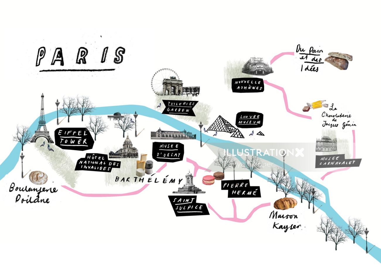 Mapas gráficos París