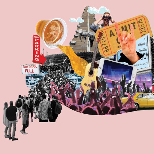 Collage & Montage of entertainment and people
