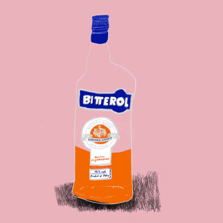 Desenho de licor Bitterol
