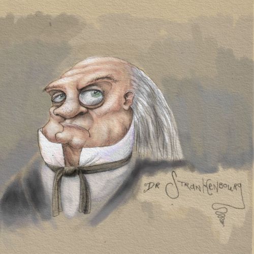 Portrait of Dr Stankenbourg character 