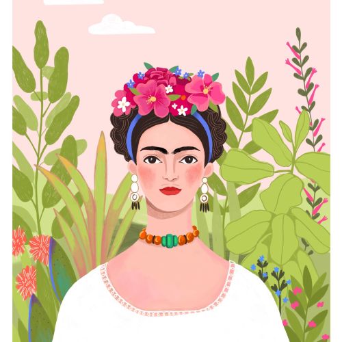 Portrait, Frida, editorial, vegetation, plants