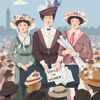 Pankhurst family portraiture for Rebel Girls book