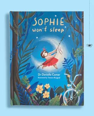 "Sophie won't sleep" book by Dr. Danielle Camer