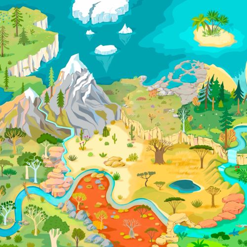 World play mat for children