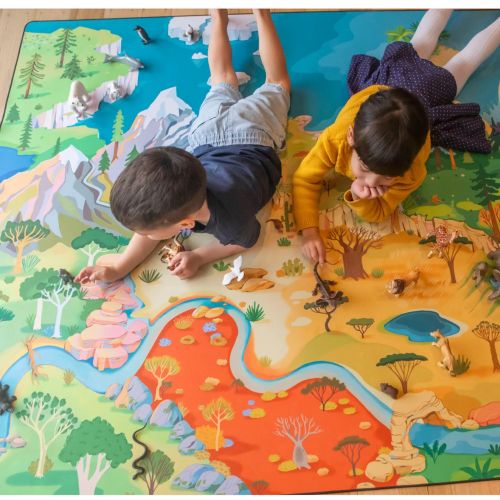 Kids world nature map