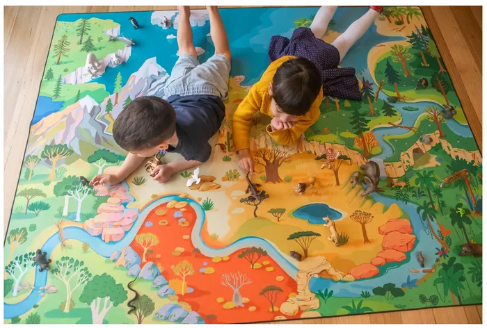 Kids world nature map