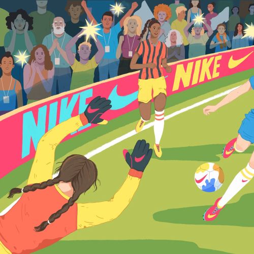 Jackie Groenen cartoon for Nike