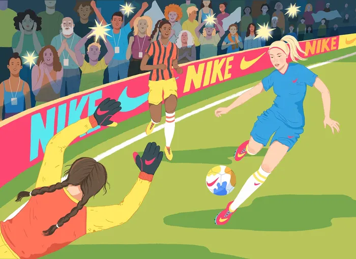 Jackie Groenen cartoon for Nike