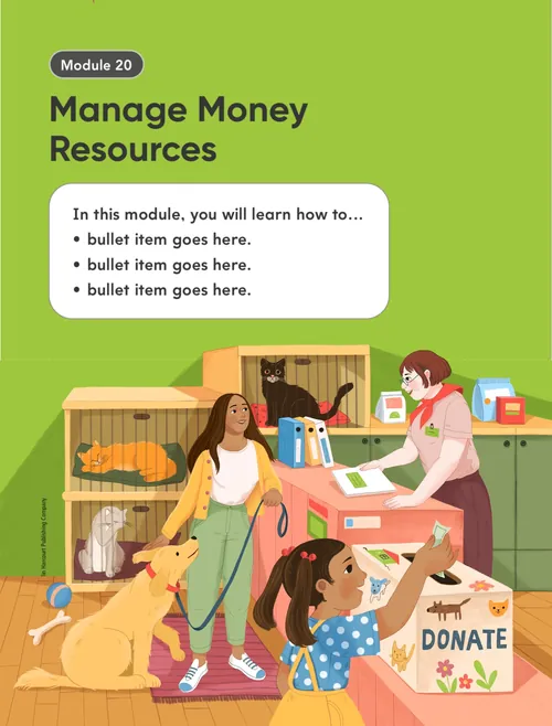 Children and adult donate items at a community center by Tatsiana Burgaud