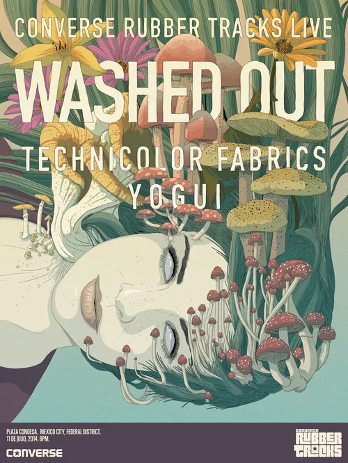 Mexico City CRTL pop-up studio launch poster by Converse