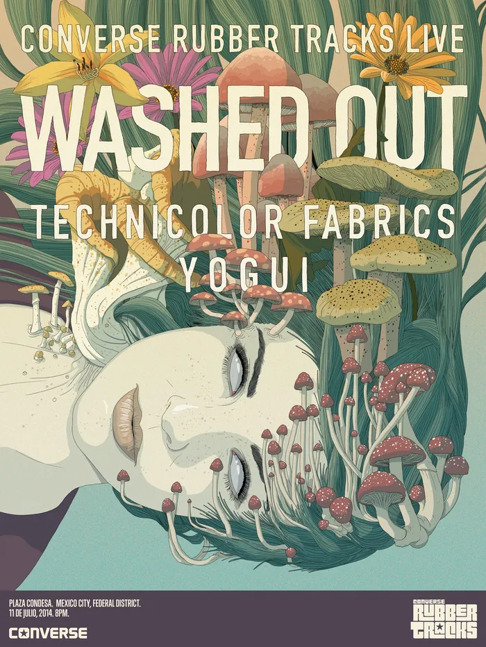 Mexico City CRTL pop-up studio launch poster by Converse