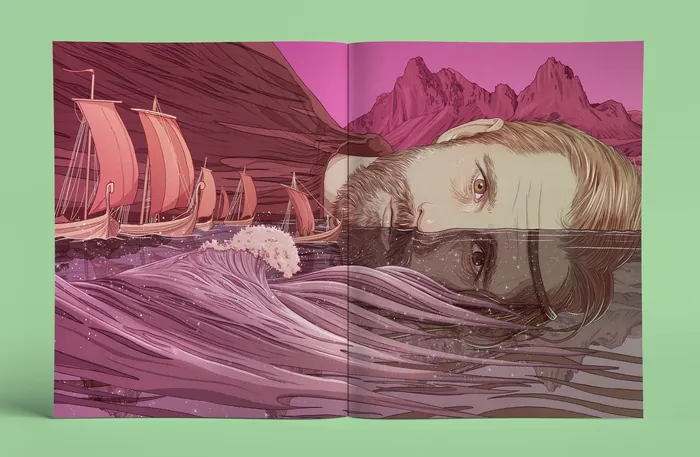 Alexander Skarsgård artwork for LWL issue 93