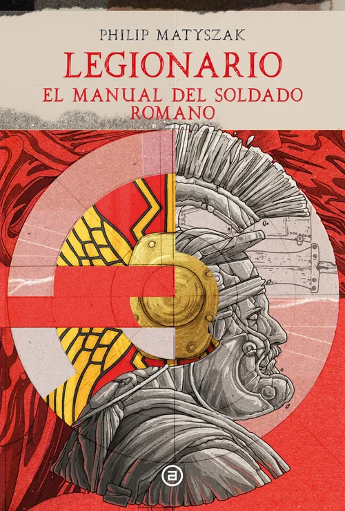 Cover of Legionario manual with Roman soldier helmet by Tavo Montanez