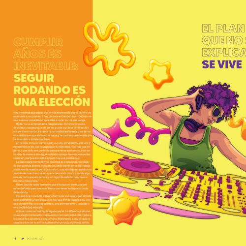 Discos de DJ coloridos e ilustrados, arte de Tavo Montanez.
