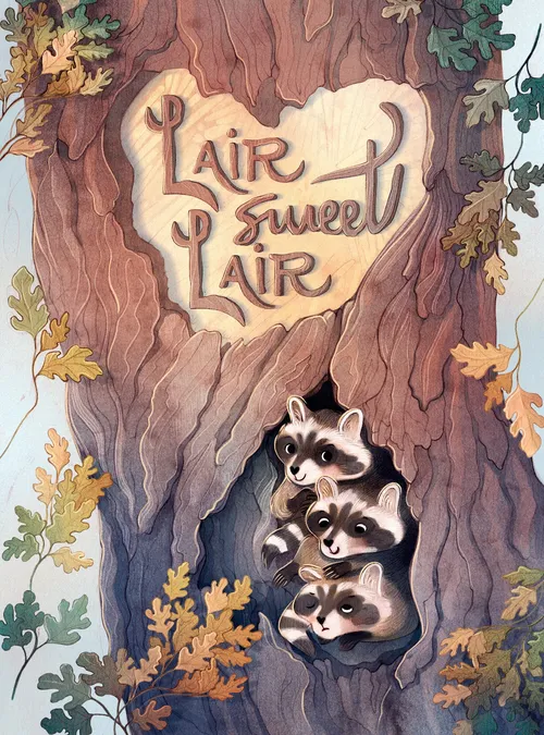 Künstlerische Gestaltung des Verstecks, Buchumschlag von Sweet Lair