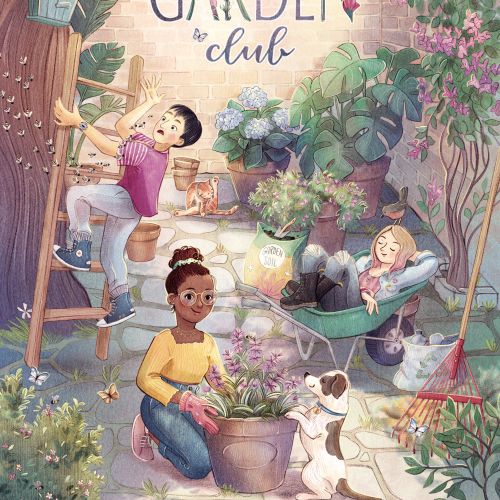 garden, kids, club, cover, children's book, plants, gardening, dog, yard, bees, flowers
