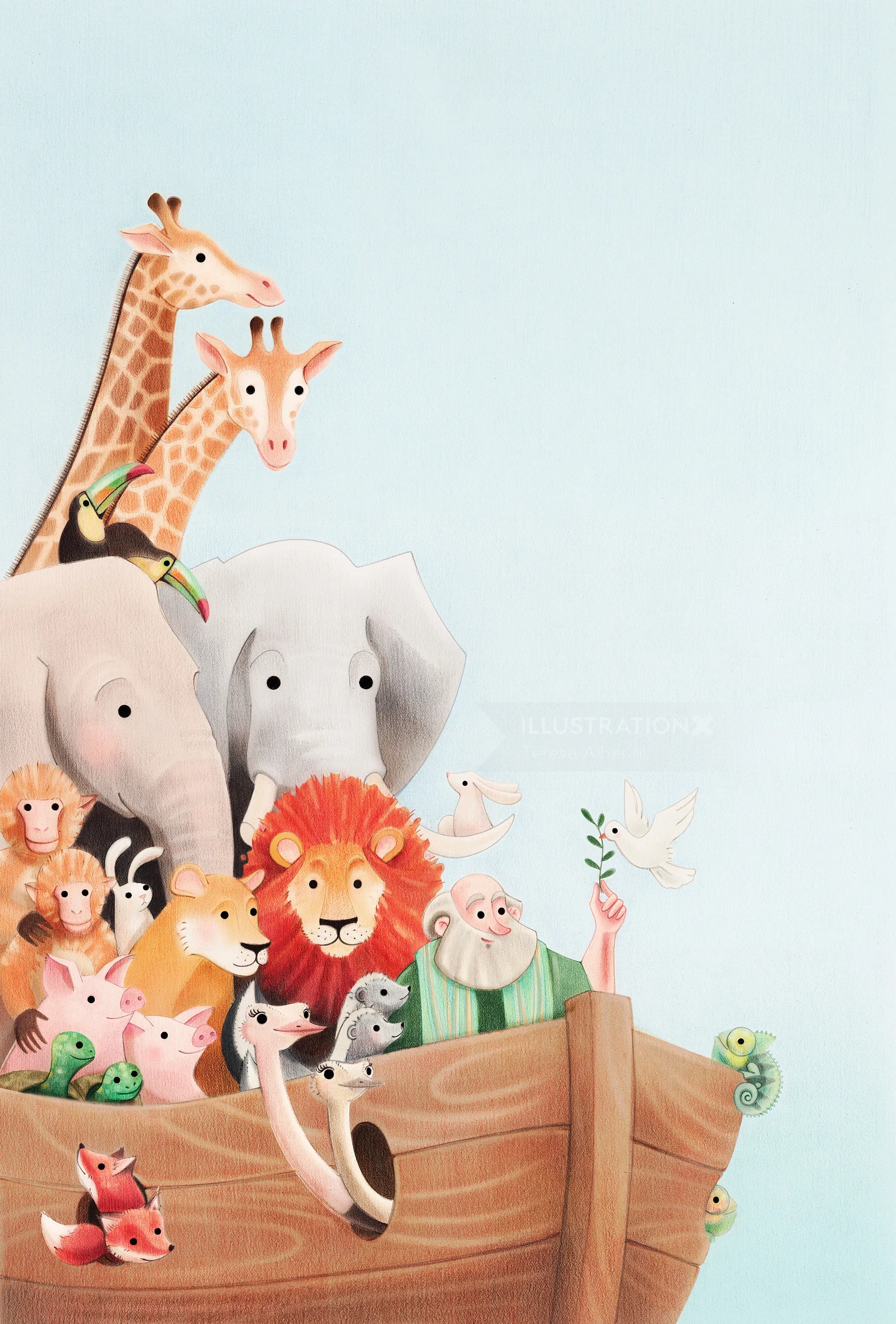 Tiere, Arche Noah, Cover, Kinderbuch, Schiff, Bibel