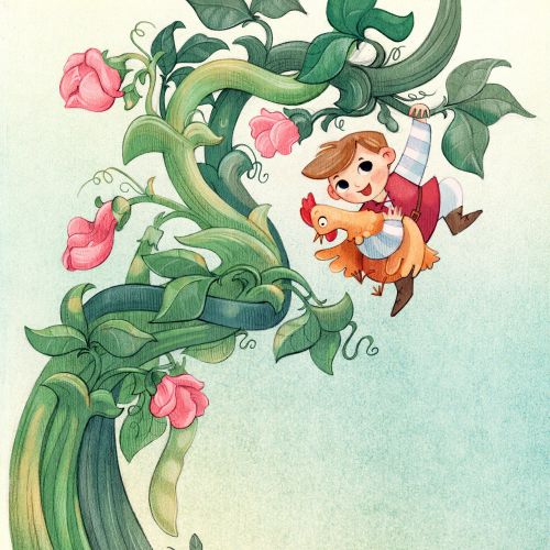 Jack and the Beanstalk fairy tale cover art