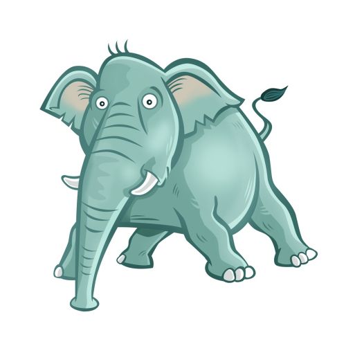 Graphic design of elephant 