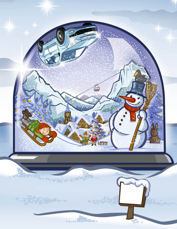 Snow Globe with characters
