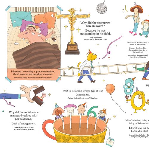 Nostalgic humor illustration celebrating timeless comedy