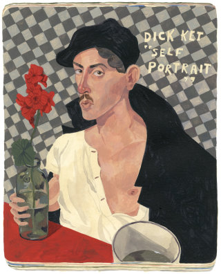 Dick Ket’s self-portrait painting