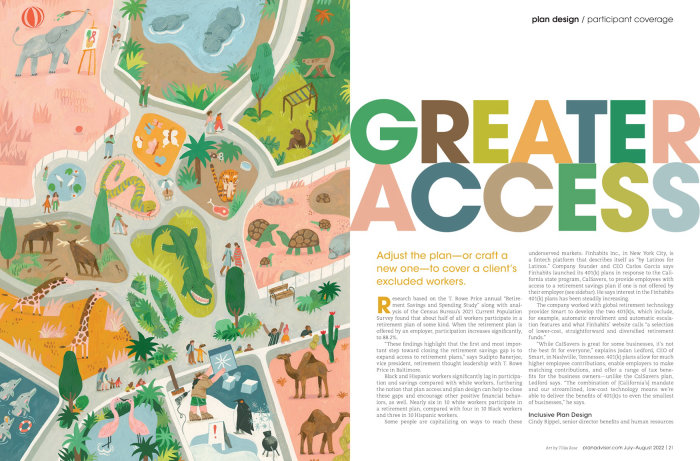 Illustration for the Plan Design section article "Greater Access"