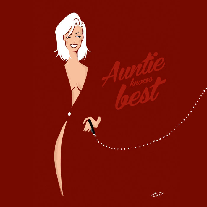 Auntie fashion illustration