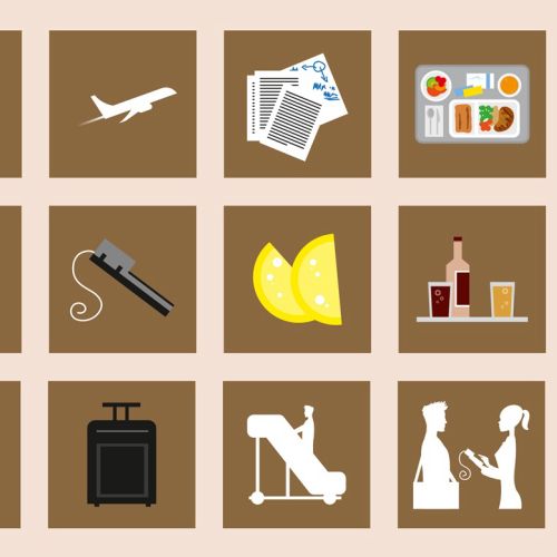 Stickers illustration of traveling checklist 