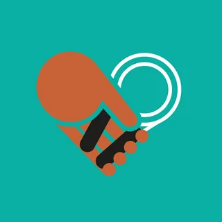 Abstract hand holding a glowing light bulb illustration by Tim Weiffenbach