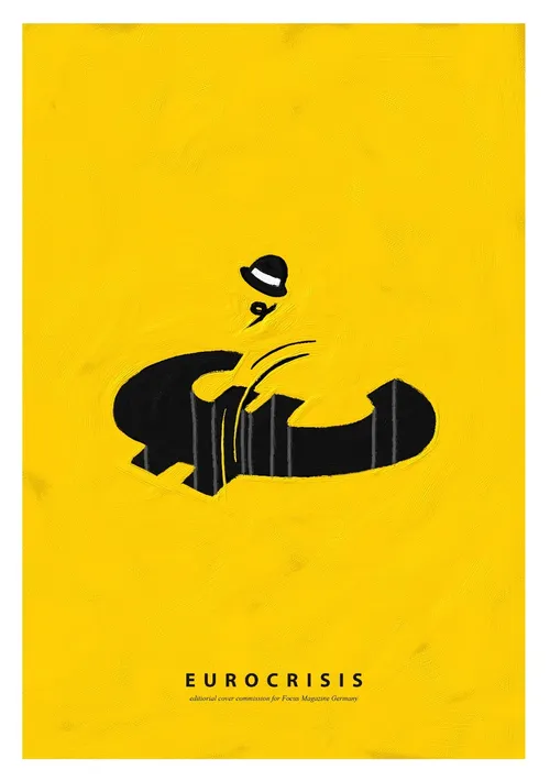 Editorial illustration of Euro-crisis for focus magazine Germany 